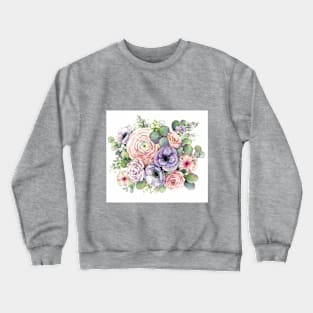 Anemones and roses Crewneck Sweatshirt